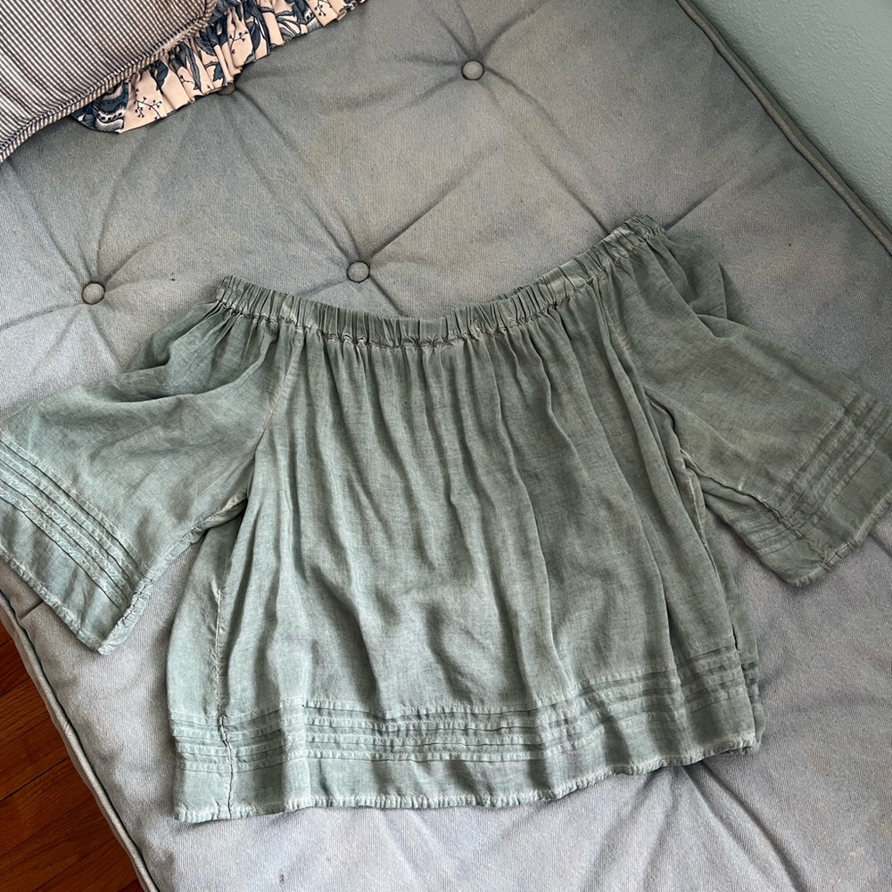 Young Fabulous & Broke Sage Green Top